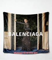 Balenciaga Sparkle Gown Evening Editorial Flannel Sofa Throw Blanket BA225